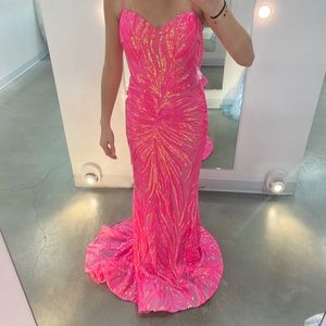JOVANI pink prom dress size 00